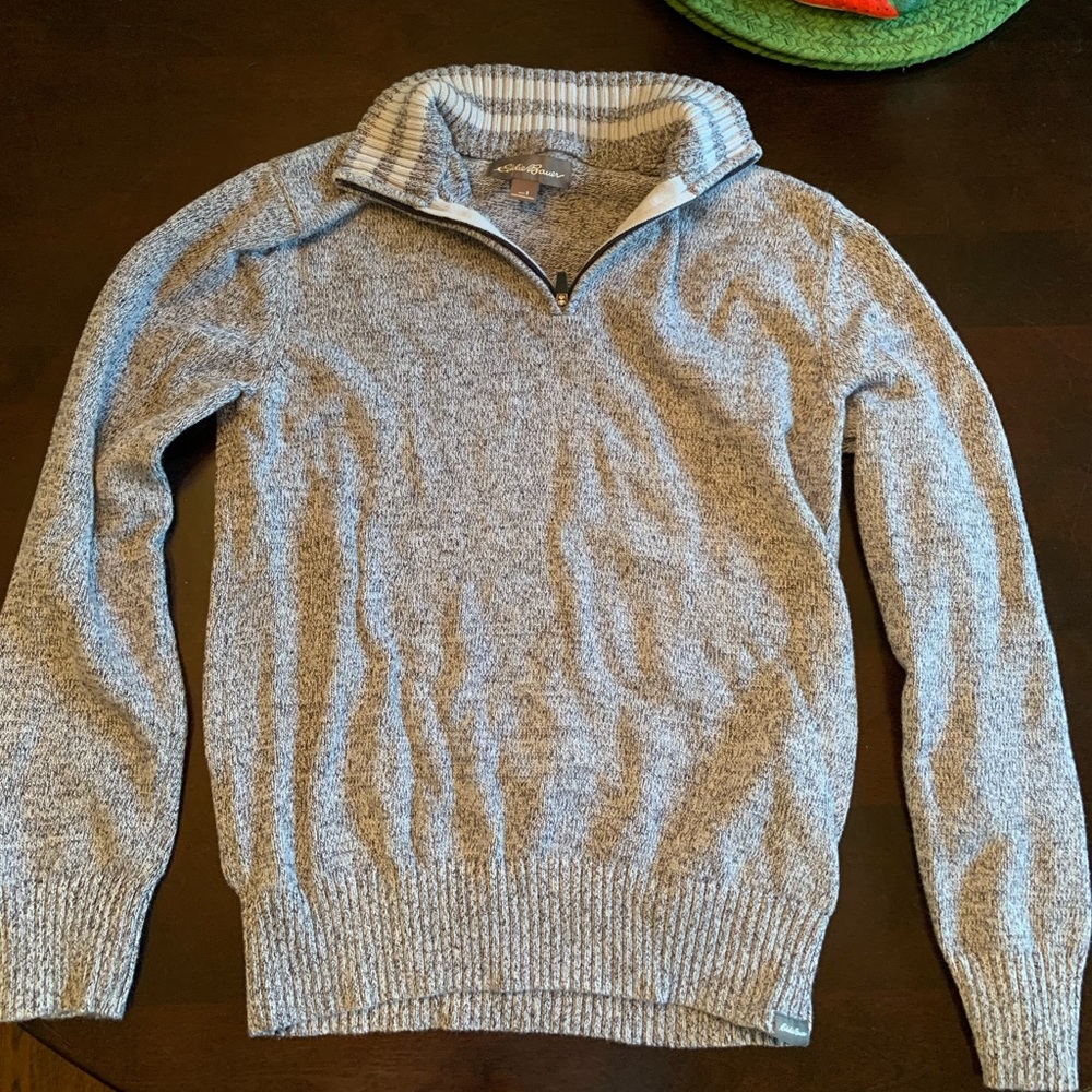 Eddie Bauer Men’s Quarter Zip knitted